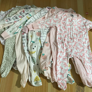 Long Sleeve Baby Onesie Newborn Baby Clothes Clothing Zipper Closure Infant Sleeper Romper