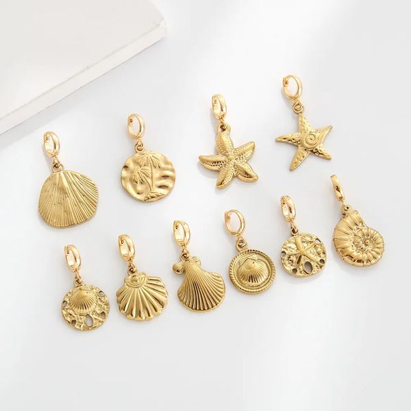 All Charms Stainless Steel Waterproof Jewelry DIY Universal Buckle Pendant Bracelet Necklace Accessories Clips on Charms