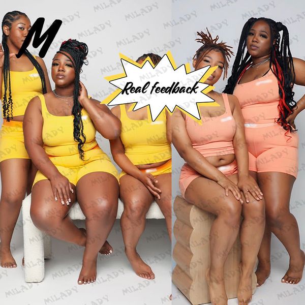 OEM Custom LOGO Cotton Women Clothing Outfits Bodycon 2 Piece Set Knit Rib Fitness Loungewear Women Tank Top and Shorts Sets