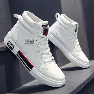 2024 Mens Spring High Top Fashion Men Sneakers PU Leather Walking Trainers Lace up Running Casual Running Basketball Sport Shoes