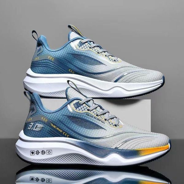 Lightweight Breathable Lace up Fitness Shoes with Soft Cushion Sole for Men Jogging Running Casual Sneaker Shoes