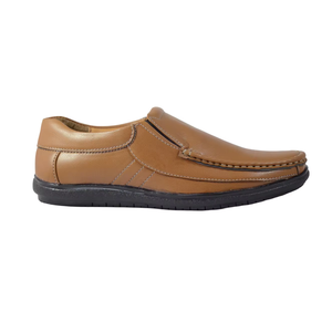 Mens Genuine Leather Formal Slip on Shoes Are a Stylish and Practical Option for Anyone Looking for comfort and Ease of Wear