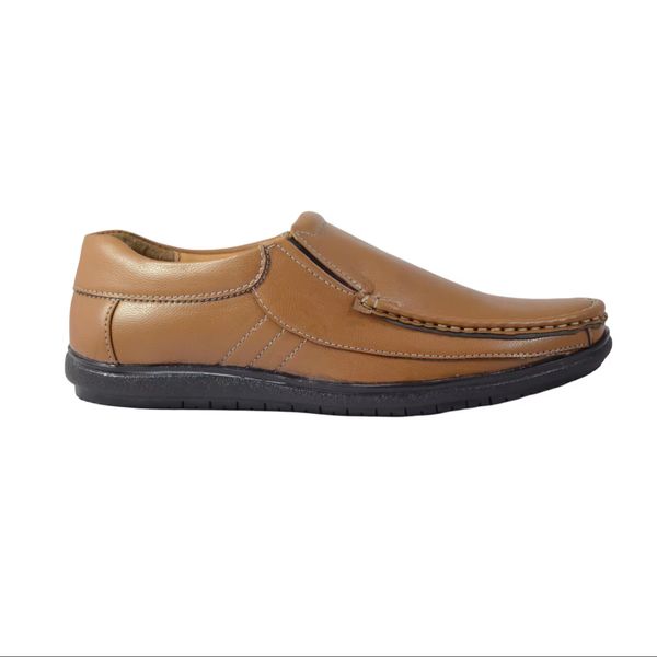 Mens Genuine Leather Formal Slip on Shoes Are a Stylish and Practical Option for Anyone Looking for comfort and Ease of Wear