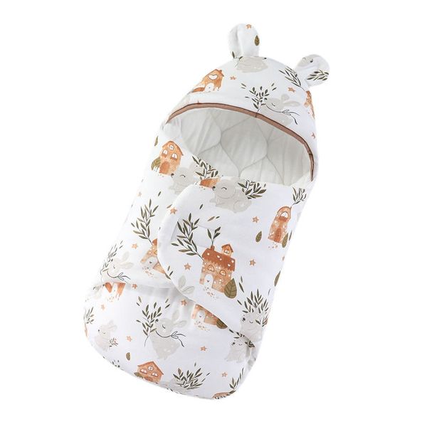 2024 Baby Sleep Sack Wrap Swaddle Blanket Sleeping Bag Autumn Winter Cute Newborn Receiving Swaddling Ultra-Soft for Infants
