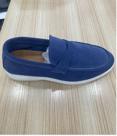 Italian men's formal shoes suede loafers flat shoes comfortable soft shoes casual leather loafers