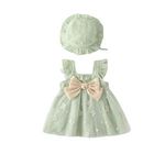 2025 Girls Dress New Style Pastoral Satin Skirt for Baby Princess Knee-Length with Ruffles Size 18-24 Months for Spring Summer