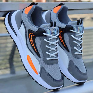 Men's New Design Summer Sports Sneakers PVC Mesh Breathable Shoes with Casual Toe Fashionable PVC Insole Running Winter Season